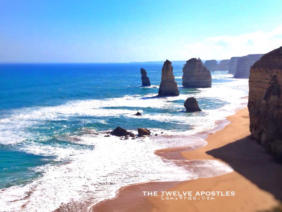 The Great Ocean Road: Dwarfed by the crumbling pillars of the Twelve Apostles