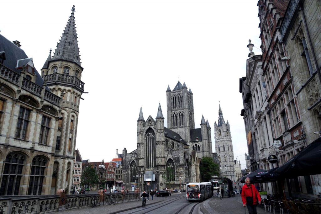Belgium ghent st bravo church