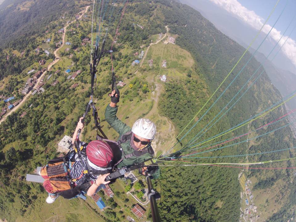 Paragliding Phewa Lake Pokhara Nepal