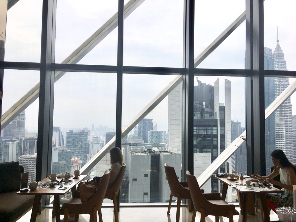 Skyline view from trace Restaurant Element Kuala Lumpur