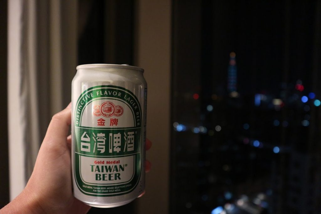taiwanese beer taipei 101 view