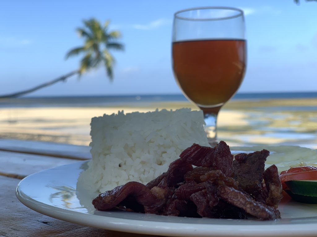 Beef Tapa by the beach