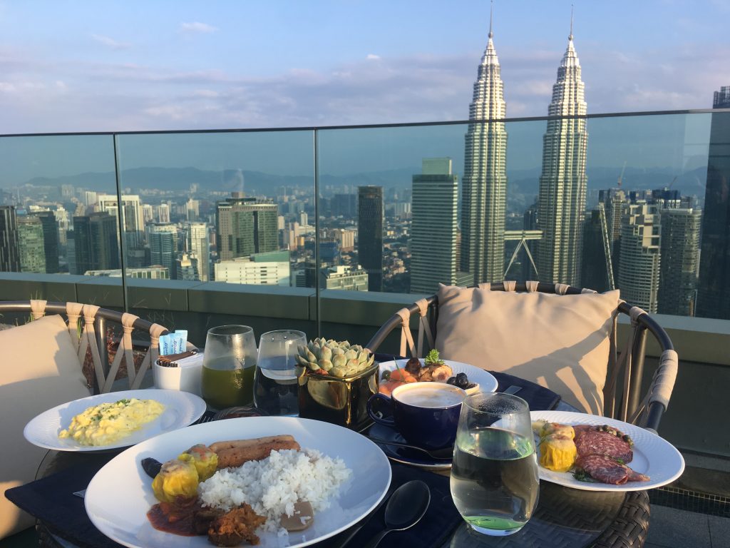 Breakfast with a view Horizon grill banyan tree KL