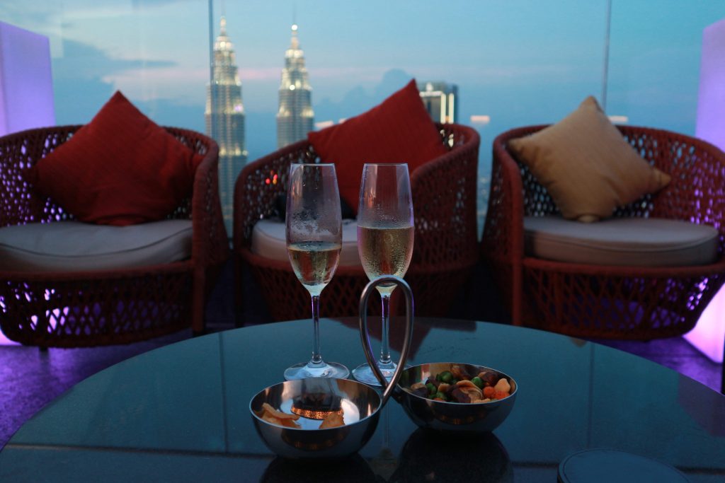 Champagne and petronas towers
