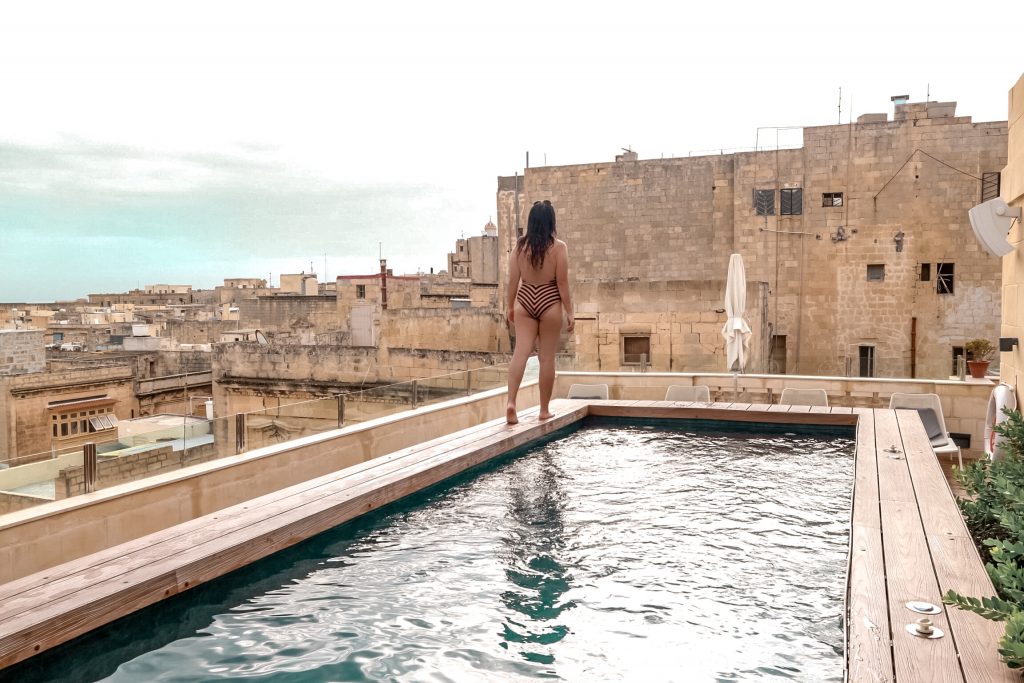 best infinity pool in Valletta Malta