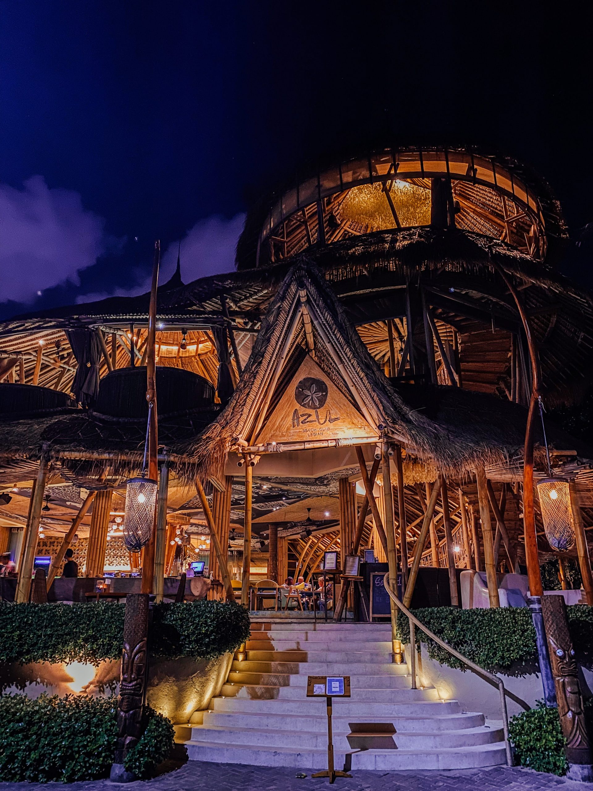 Azul Beach Club Dining In A Treehouse With A Sunset View