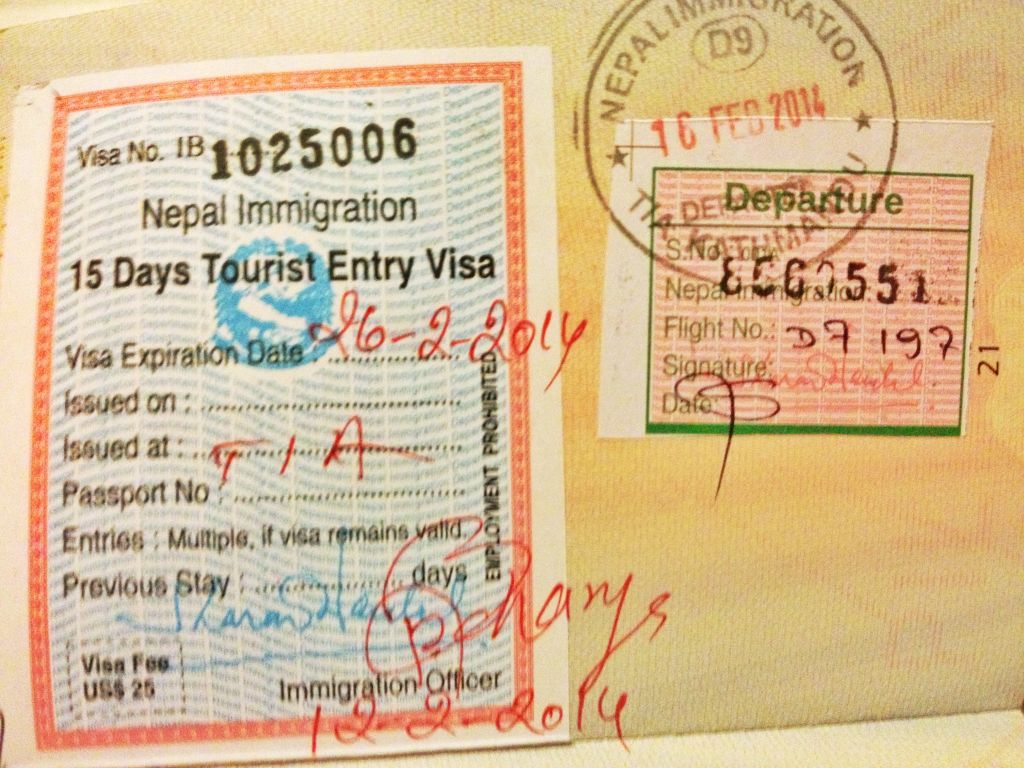 tourist visa application form for nepal