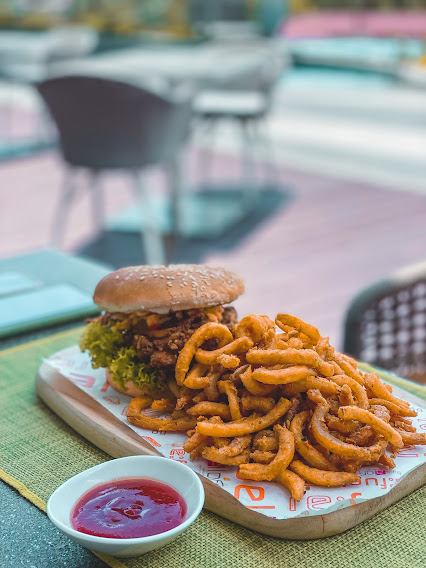 Aloft Langkawi Chef Asnan Signature Chicken Burger